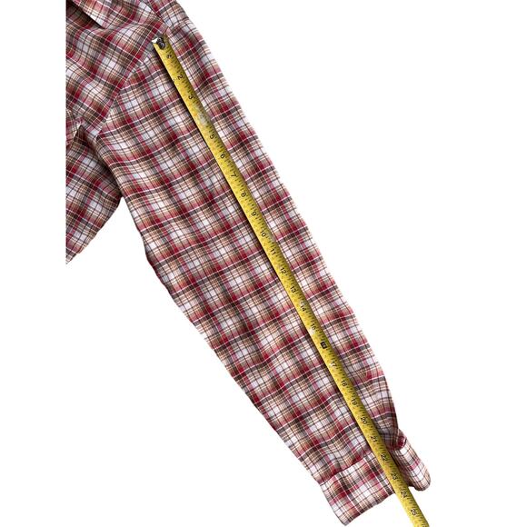 VTG 70’s Wildfire Sportswear Levi’s Brown, Beige, Tan and Red Tartan Plaid - Picture 8 of 8